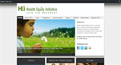 Desktop Screenshot of healthequityinitiative.org